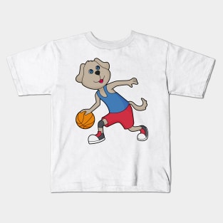 Dog Basketball player Basketball Kids T-Shirt